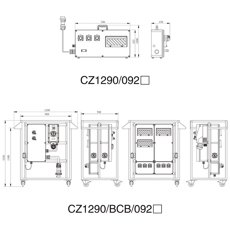 CZ1290-BCB-092 防爆配电箱（移动式）